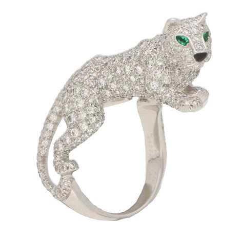 cartier walking panther ring